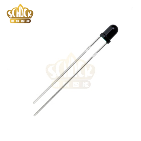 直插3mm黑色圆头有边红外发射管